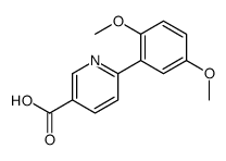 6-(2,5-dimethoxyphenyl)pyridine-3-carboxylic acid结构式