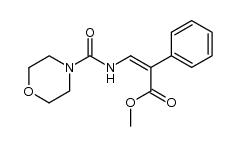 (Z)-methyl 3-(morpholine-4-carboxamido)-2-phenylacrylate Structure