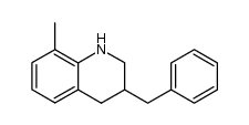 3-benzyl-8-methyl-1,2,3,4-tetrahydro-quinoline结构式