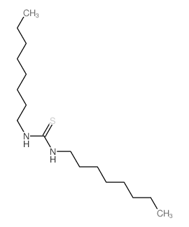 Thiourea, N,N'-dioctyl- Structure