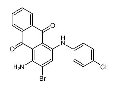 1-amino-2-bromo-4-(4-chloroanilino)anthracene-9,10-dione Structure