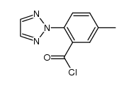2-(2H-1,2,3-triazol-2-yl)-5-Methyl-benzoyl chloride结构式