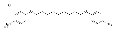 [4-[9-(4-azaniumylphenoxy)nonoxy]phenyl]azanium,dichloride Structure