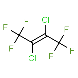(E)-2,3-dichloro-1,1,1,4,4,4-hexafluoro-but-2-ene结构式