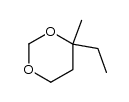 4-methyl-4-ethyl-1,3-dioxane结构式