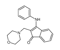 3-anilino-2-(morpholin-4-ylmethyl)inden-1-one结构式