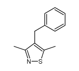 4-benzyl-3,5-dimethylisothiazole结构式