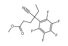methyl 4-cyano-4-pentafluorophenylhexanoate结构式