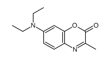 7-(diethylamino)-3-methyl-1,4-benzoxazin-2-one Structure