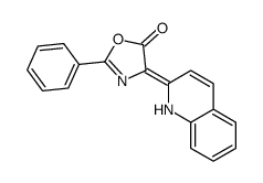 2-phenyl-4-(1H-quinolin-2-ylidene)-1,3-oxazol-5-one结构式