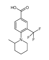4-(2-methylpiperidin-1-yl)-3-(trifluoromethyl)benzoic acid Structure