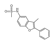 N-(3-methyl-2-phenyl-1-benzofuran-5-yl)methanesulfonamide Structure