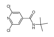 N-tert-butyl-2,6-dichloropyridine-4-carboxamide结构式