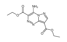 4-amino-3,8-bisethoxycarbonylpyrazolo(5,1-c)(1,2,4)triazine结构式