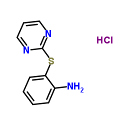2-(2-Pyrimidinylsulfanyl)aniline hydrochloride (1:1) Structure