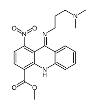 4-Acridinecarboxylic acid, 9-((3-(dimethylamino)propyl)amino)-1-nitro- , methyl ester structure