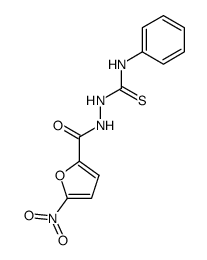 1-(5-nitro-furan-2-carbonyl)-4-phenyl-thiosemicarbazide Structure