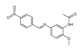 4'-nitrobenzylidene-3-acetylamino-4-methoxyaniline结构式
