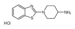 1-Benzothiazol-2-yl-piperidin-4-ylamine hydrochloride structure
