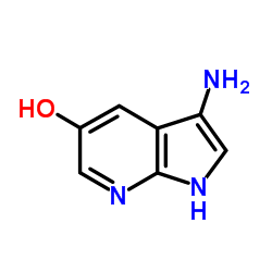 3-Amino-1H-pyrrolo[2,3-b]pyridin-5-ol结构式