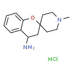 1'-methyl-3,4-dihydrospiro[chromene-2,4'-piperidin]-4-amine hydrochloride structure