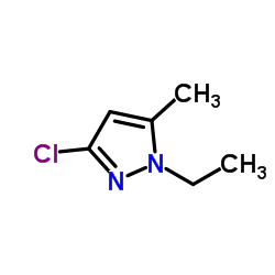 3-Chloro-1-ethyl-5-methyl-1H-pyrazole结构式