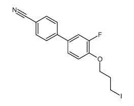 3'-Fluoro-4'-(3-iodopropoxy)-4-biphenylcarbonitrile Structure