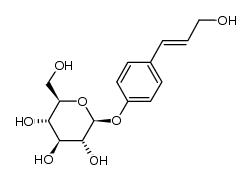 (E)-4-hydroxycinnamyl alcohol 4-O-β-D-glucopyranoside结构式