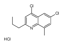 4,6-Dichloro-8-methyl-2-propylquinoline hydrochloride structure