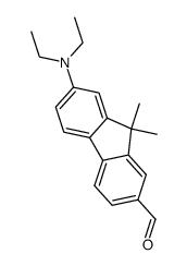 7-diethylamino-9,9-dimethylfluorene-2-carbaldehyde结构式