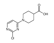1-(2-chloropyrimidin-4-yl)piperidine-4-carboxylic acid Structure