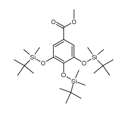 methyl 3,4,5-tris[(tert-butyldimethylsilyl)oxy]benzoate结构式