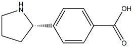 (S)-4-(pyrrolidin-2-yl)benzoic acid Structure