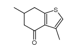 3,6-dimethyl-4,5,6,7-tetrahydrobenzo[b]thiophene-4-one Structure