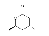 trans-4-hydroxy-6-methyl-3,4,5,6-tetrahydro-2H-pyran-2-one Structure