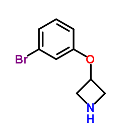 3-(3-Bromophenoxy)azetidine结构式