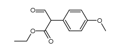 ethyl 2-(4-methoxyphenyl)-2-formyl acetate结构式