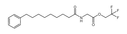 N-(9-phenylnonanoyl)glycine 2,2,2-trifluoroethyl ester结构式