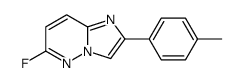 6-fluoro-2-(4-methylphenyl)imidazo[1,2-b]pyridazine结构式