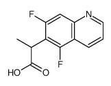 2-(5,7-difluoroquinolin-6-yl)propanoic acid结构式