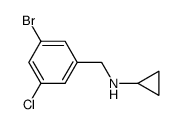 N-[(3-bromo-5-chlorophenyl)methyl]cyclopropanamine Structure