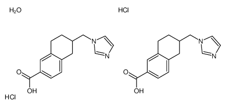 6-(imidazol-1-ylmethyl)-5,6,7,8-tetrahydronaphthalene-2-carboxylic acid,hydrate,dihydrochloride Structure