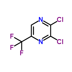 2,3-Dichloro-5-(trifluoromethyl)pyrazine结构式