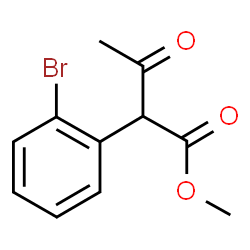 2-(2-溴苯基)-3-氧代丁酸甲酯结构式