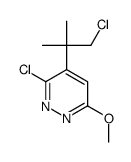 3-chloro-4-(1-chloro-2-methylpropan-2-yl)-6-methoxypyridazine Structure