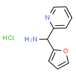 2-PYRIDINEMETHANAMINE, .ALPHA.-2-FURANYL-, HYDROCHLORIDE (1:1) structure