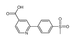 2-(4-methylsulfonylphenyl)pyridine-4-carboxylic acid Structure