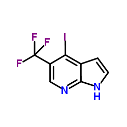 4-Iodo-5-(trifluoromethyl)-1H-pyrrolo[2,3-b]pyridine structure