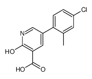 5-(4-chloro-2-methylphenyl)-2-oxo-1H-pyridine-3-carboxylic acid结构式