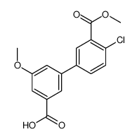 3-(4-chloro-3-methoxycarbonylphenyl)-5-methoxybenzoic acid Structure
